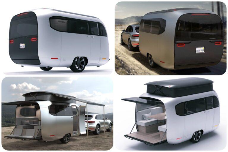 Airstream Et Porsche Pr Sentent La Caravane Autonome Du Futur