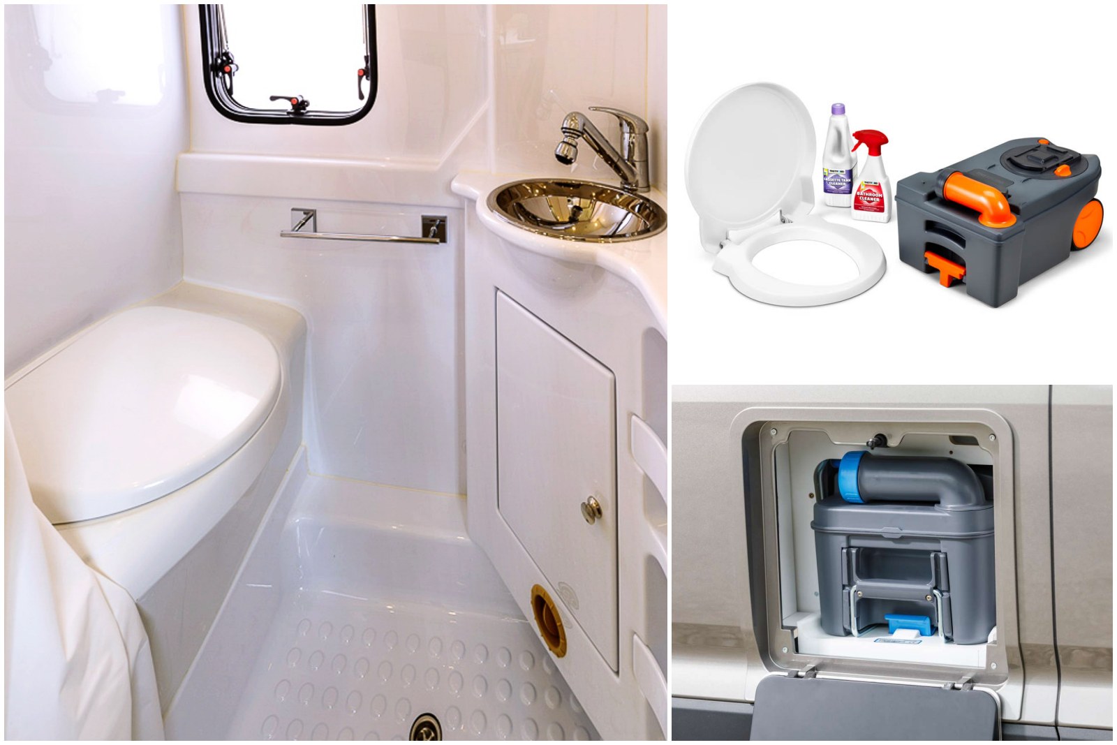 toilette sèche d'intérieur pour camping car, mobile home, caravane