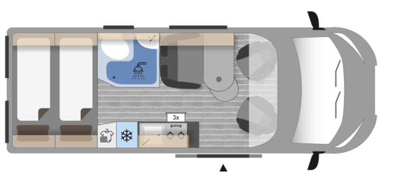 plan fourgon CleverVans Celebration 600